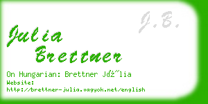 julia brettner business card